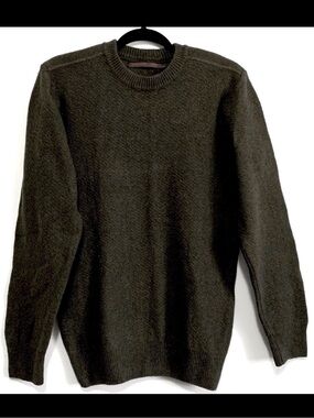 EMOZIONI UOMO Army Green Wool Blend Sweater